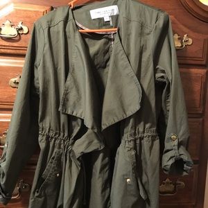 Army green coat